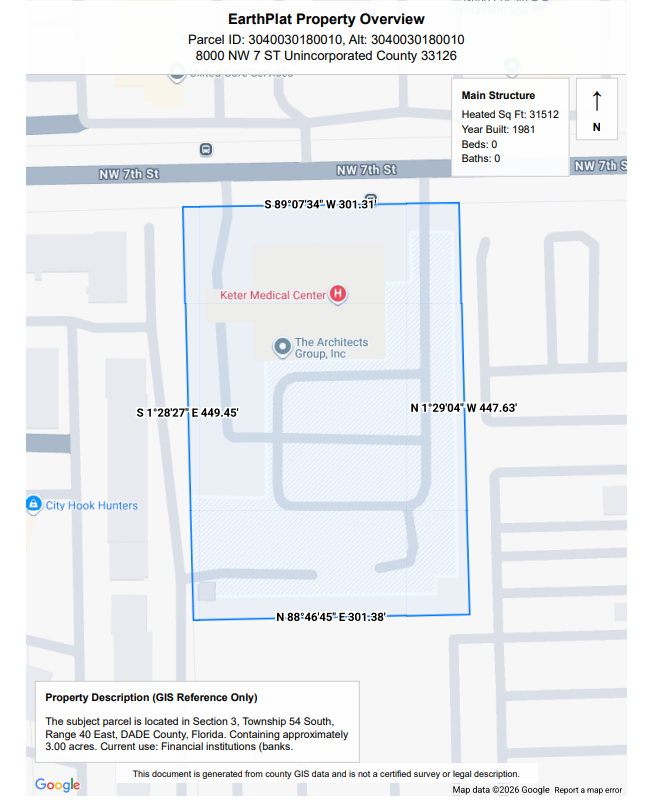 Printable GIS parcel plan