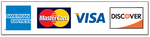 Accepted credit cards